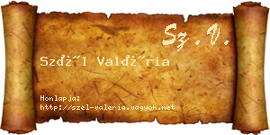 Szél Valéria névjegykártya