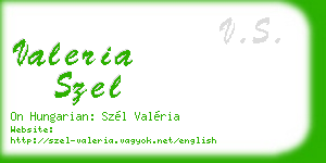 valeria szel business card