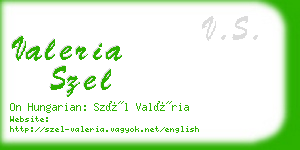 valeria szel business card